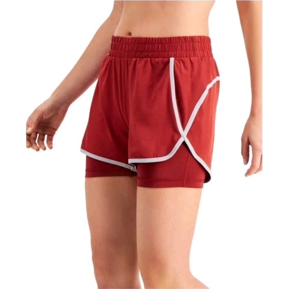 Ideology Running Shorts Red Pear XS Extra Small NWT - Picture 3 of 11